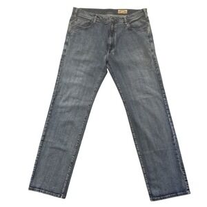 Orvis Five Pocket Straight Leg Denim Blue Jeans Men's 40x34 Excellent